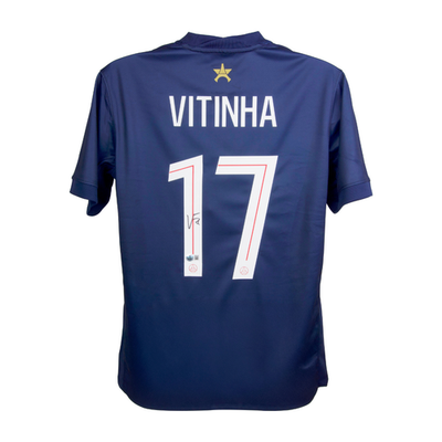 Vitinha Signed PSG Home Soccer Jersey #17 with Beckett Witness | eBay