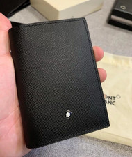 Montblanc Sartorial 4CC Black Leather Mini Wallet Card Holder MB113223 Gift