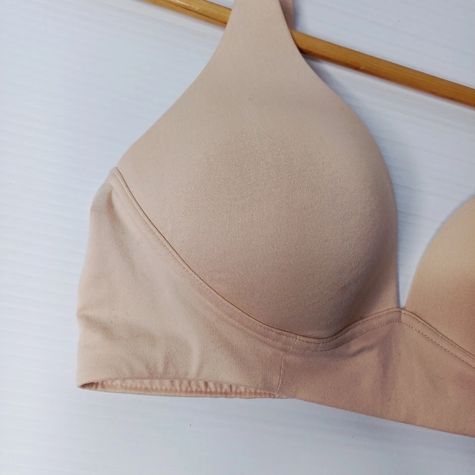 Kayser Bra 12B Beige Tshirt Moulded Cup Underwire Plunge Padded - image 3 of 4