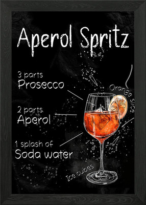 Aperol Spritz gerahmtes Wandbild Poster Leinwanddruck Bild