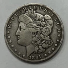 1891-CC $1 Morgan Silver Dollar