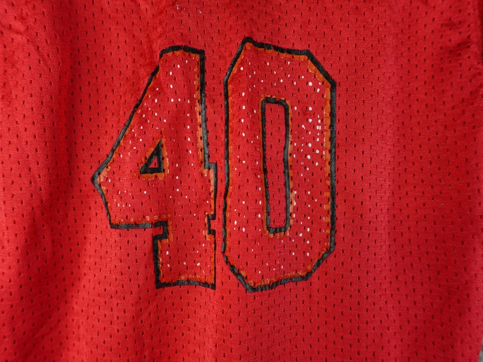 Camiseta Adidas Juvenil 3T Mike Alstott #40 Tampa Bay Buccaneers Roja Equipo NFL Malla Foto 4 de 4