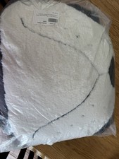 Pottery Barn Teen Frenchie Dog Beanbag Slip Cover Only Large Black White Sherpa