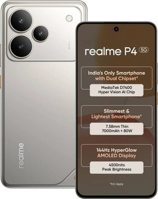 realme P4 5G (Grey 256GB 8GB RAM) Global Version - 
