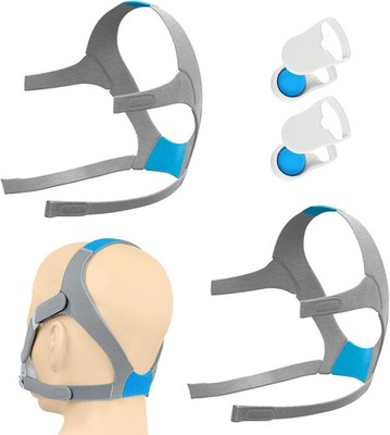 2 Pack CPAP Headgear for Resmed AirFit N20 with Magnetic Clips, Replacement Head