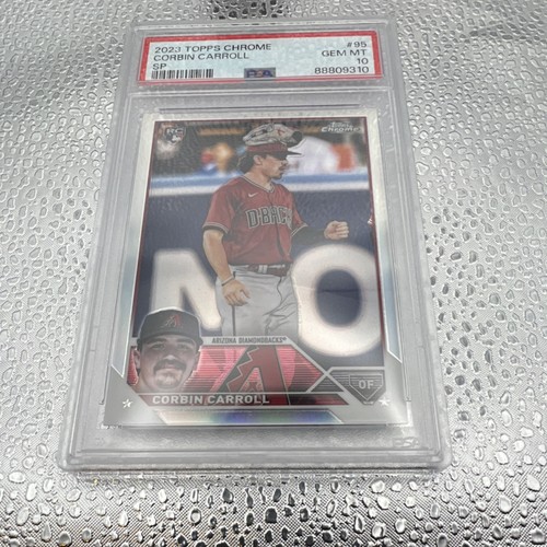 Topps 2023 Chrome Corbin Carroll #95 Rookie SP PSA 10 Diamondbacks