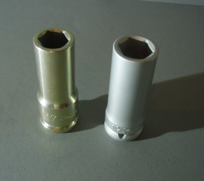 Koken Spezial Alu-Legierte Impact-Stecknuss-Satz Sw.17 & 19mm für Alu-Schrauben.