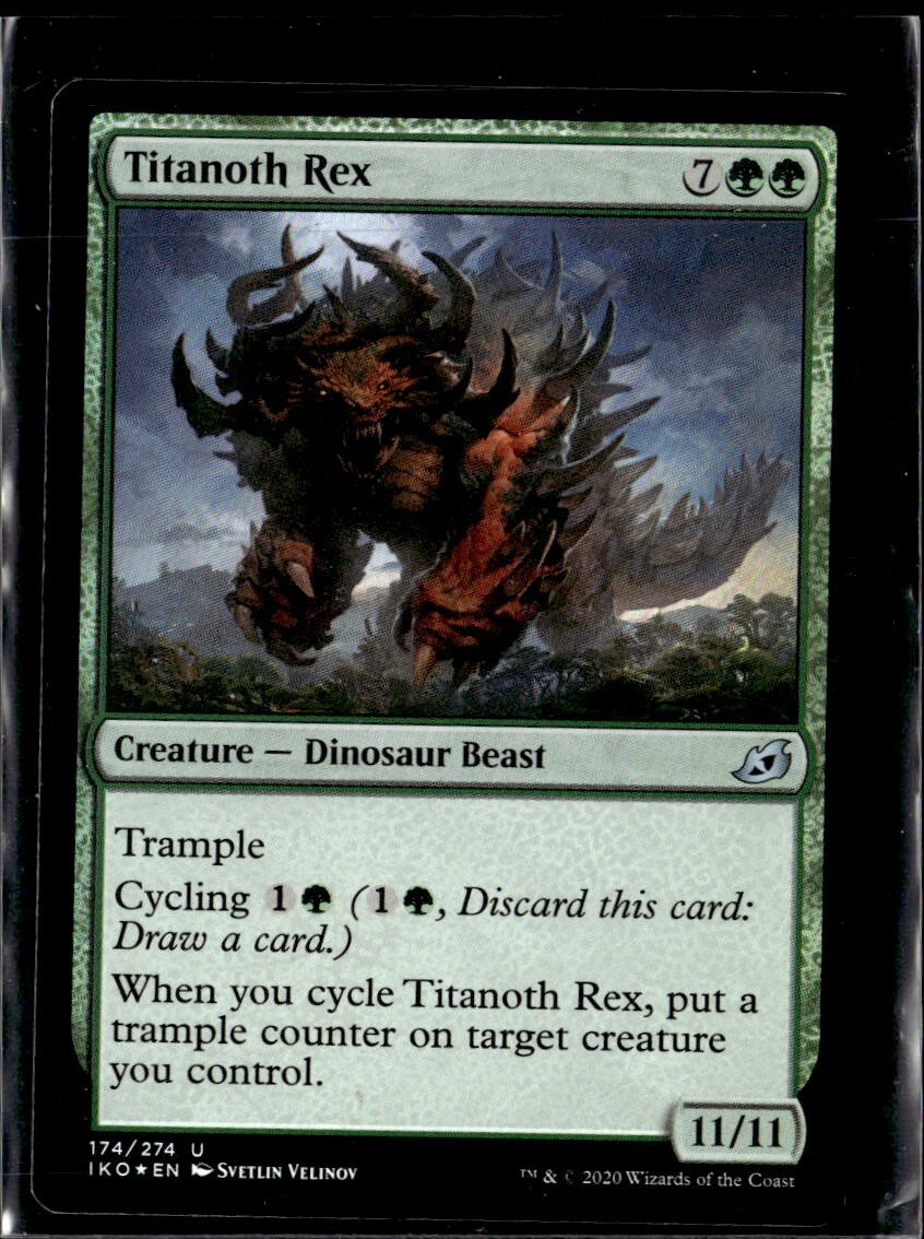 MTG Titanoth Rex 174/274 Ikoria: Lair of Behemoths Uncommon Holo