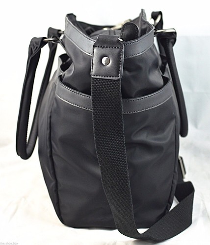 Damen Wickeltasche PERRY MACKIN "Harper" schwarz Nylon - Bild 4 von 7