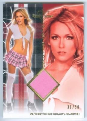 HOLLEY DORROUGH ''SCHOOLGIRL SWATCH CARD /50'' BENCHWARMER HOT FOR TEACHER 2011