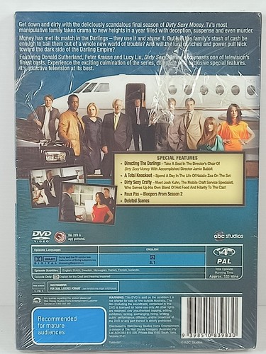 NEW & SEALED Dirty Sexy Money Season 2 Region 4 DVD 2009 3-Disc Set Lucy Liu - Picture 2 of 5