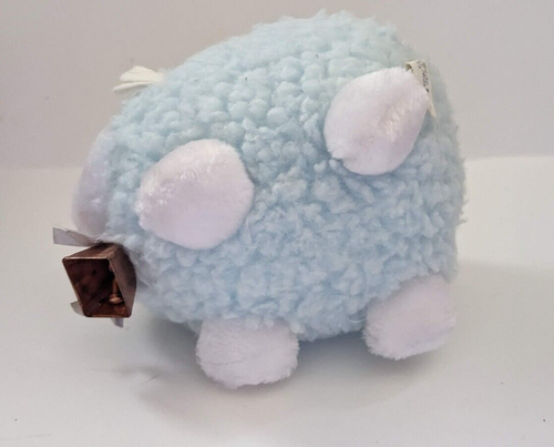 Vintage Eden Toys SHEEP Plush Baby Toy Blue Lamb w/ Bell 6" Stuffed Animal FLAW - Picture 5 of 11