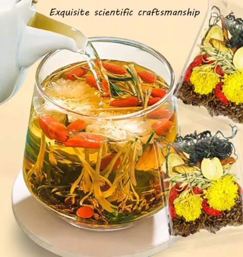 Chicory and Gardenia Tea Dandelion Wolfberry Organic Kidney Liver Chinese Herbal - Picture 8 of 12
