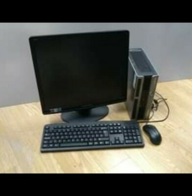 SCHNELLES WINDOWS 10 Komplett Computer Set mit Monitor WiFi Tastatur Maus Full PC