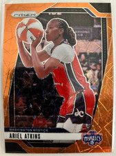 2024 Panini Prizm WNBA #56 Ariel Atkins Orange Velocity Washington Mystics