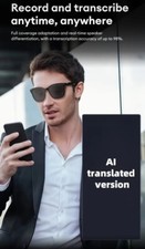 Glasses Smart Glasses with Built-in Microphone & Speaker,