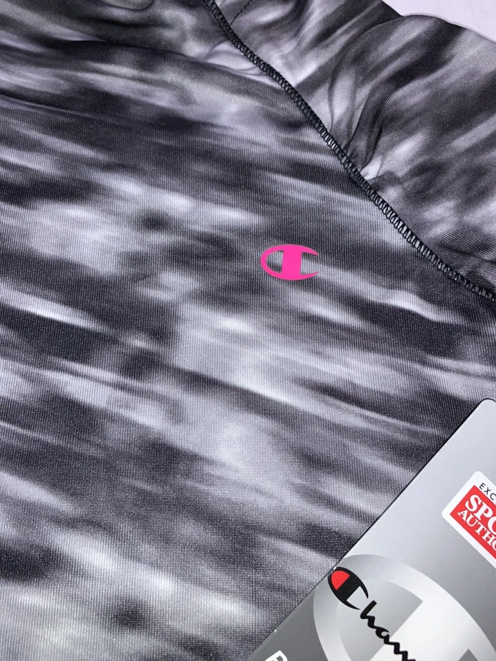 Champion Girl Cold Gear Cuello Simulado Manga Larga Forrado de Vellón Térmico Blanco/Negro S Foto 2 de 4