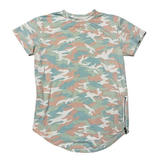 Krisp NYC Men's T Shirt Camo Green Blue 