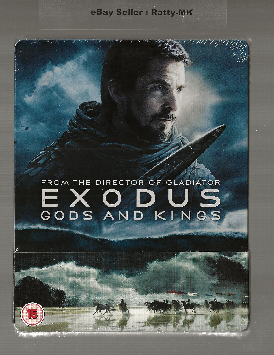EXODUS GODS AND KINGS - UK EXCLUSIVE 3D + BLU RAY STEELBOOK - NEW & SEALED