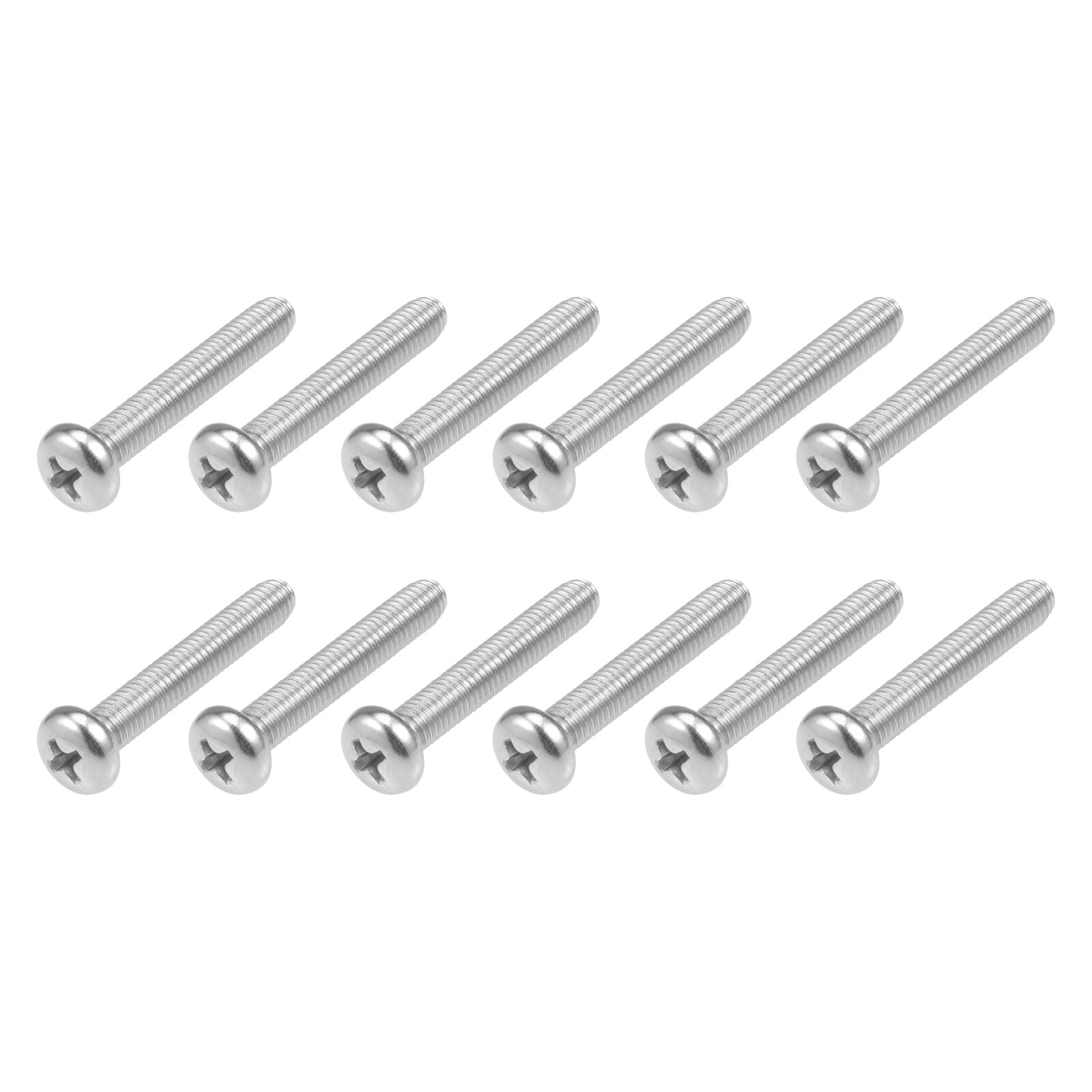 Machine Screws (M5x30mm) 20Pcs, Phillips Cross Pan Bolts 304 Stainless Steel