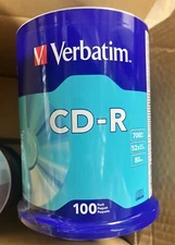 Verbatim CD-R (100/PK) New