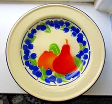  TOLEWARE Serving Bowl Fruit Blueberries, Pear, Apple MINT