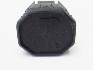 PRINCE BLACK STYLE TENNIS RACQUET BUTTCAP. SIZE #2 (4 1/4) + STAPLES