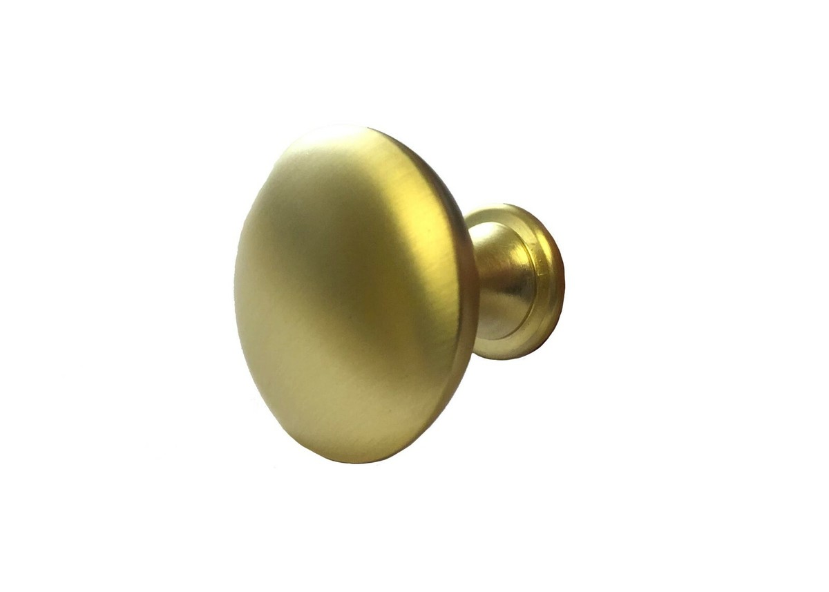 Manija Tirador Halo Dorado Mate 96 Mm - Acero Y Zinc Para Cocina O Baño | Hardware Direct