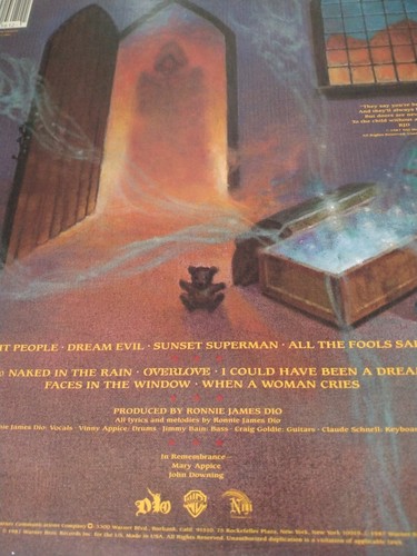 Dio Dream Evil VG+ 1-25612 Warner Bros Record's vinyl LP 1987 - Picture 2 of 8