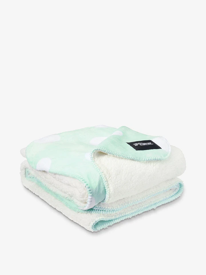 1 Manta Victoria's Secret Rosa AZUL LUNARES Piel Sherpa Felpa Dormitorio Cama 60x72 Foto 2 de 2