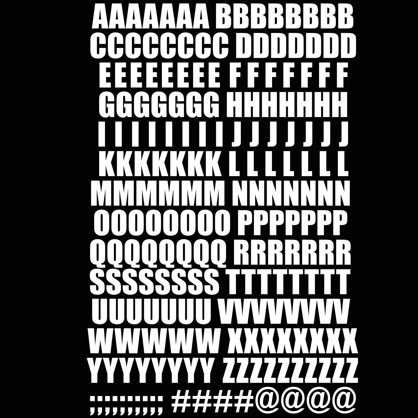 Letters Alphabet Vinyl Stickers SelfAdhesive Card Making Art & Craft Scrapbook eBay