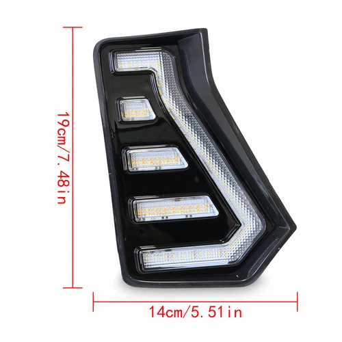 For Toyota Tacoma 2024 2025 LED DRL Fog Light Daytime Runnning Light W/Turn - Bild 13 von 14