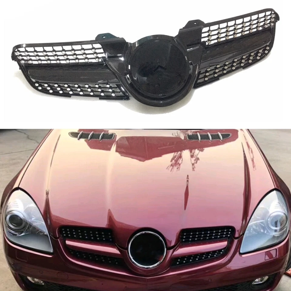 Parrilla delantera 2008-2010 para Mercedes Benz SLK R171 SLK200 300 350 SLK55 Foto 2 de 4