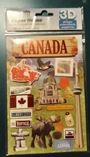 PAPER HOUSE 3D CANADA  STICKER SET