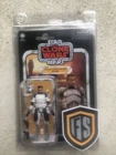 Star Wars Vintage Collection CLONE COMMANDER WOLFFE 3.75 NICE W/PROTECTOR CASE