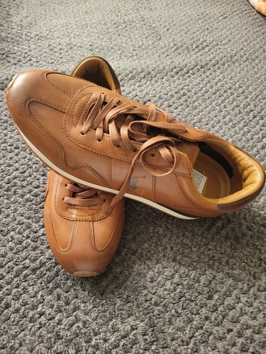 Polo Ralph Lauren Mens Leather Sneaker Train 85 Size 7 - Picture 9 of 12