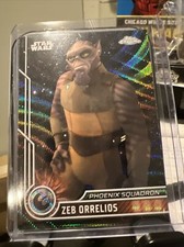 Topps Chrome Star Wars Zeb Orrelios Black Wave Parallel