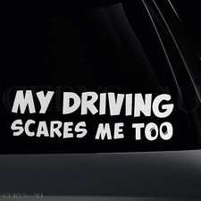 Funny Vinyl Car Decal Sticker Sign Stickers Driving Race Drift Auto Racing Scare