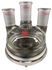 WILMAD LABGLASS 3-Neck Reaction Vessel Lid 24/40CN 24/40SN LG-8030-100