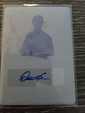 2020 Leaf Ultimate Draft Baseball Megenta Plate 1/1 Base Auto Deivi Garcia
