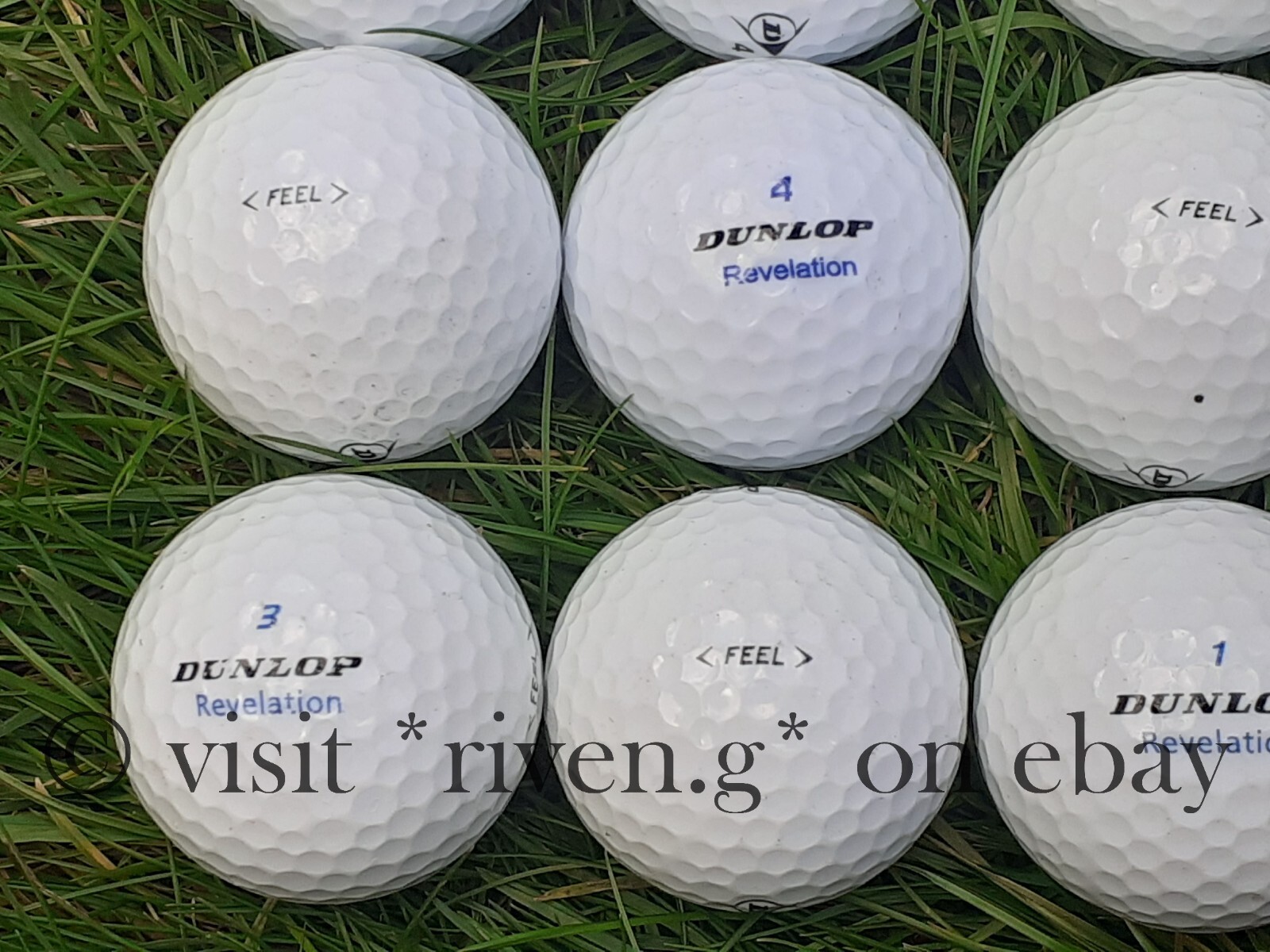 12 x DUNLOP REVELATION Blue FEEL GOLF BALLSGrade 'A' QUALITYEXTRA