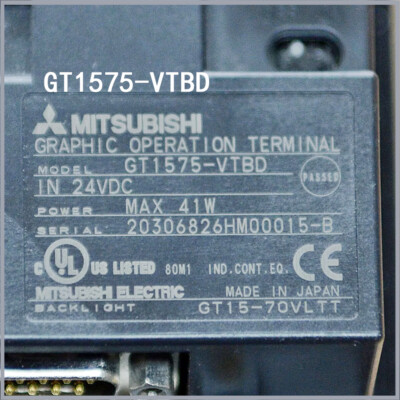 MITSUBISHI 1Piece PLC controller original HMI GT1575-VTBD touch Panel Module