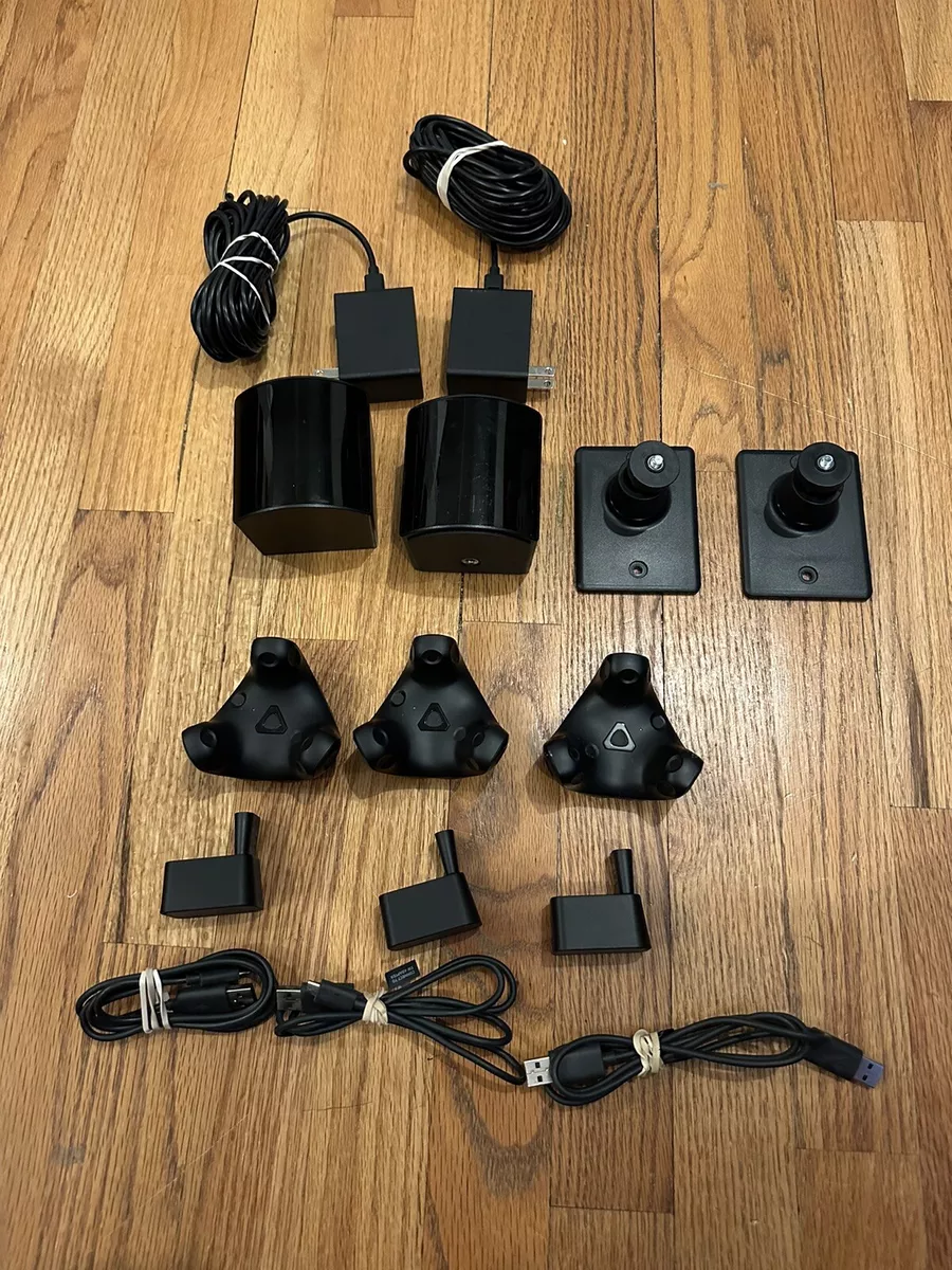 🔥3 Htc Vive Tracker 3.0 +straps+2 2.0 base stations Vrchat full