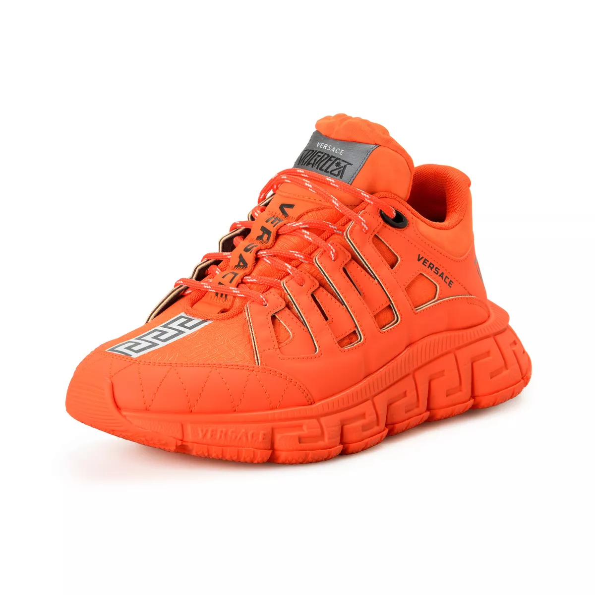 Orange sales versace shoes
