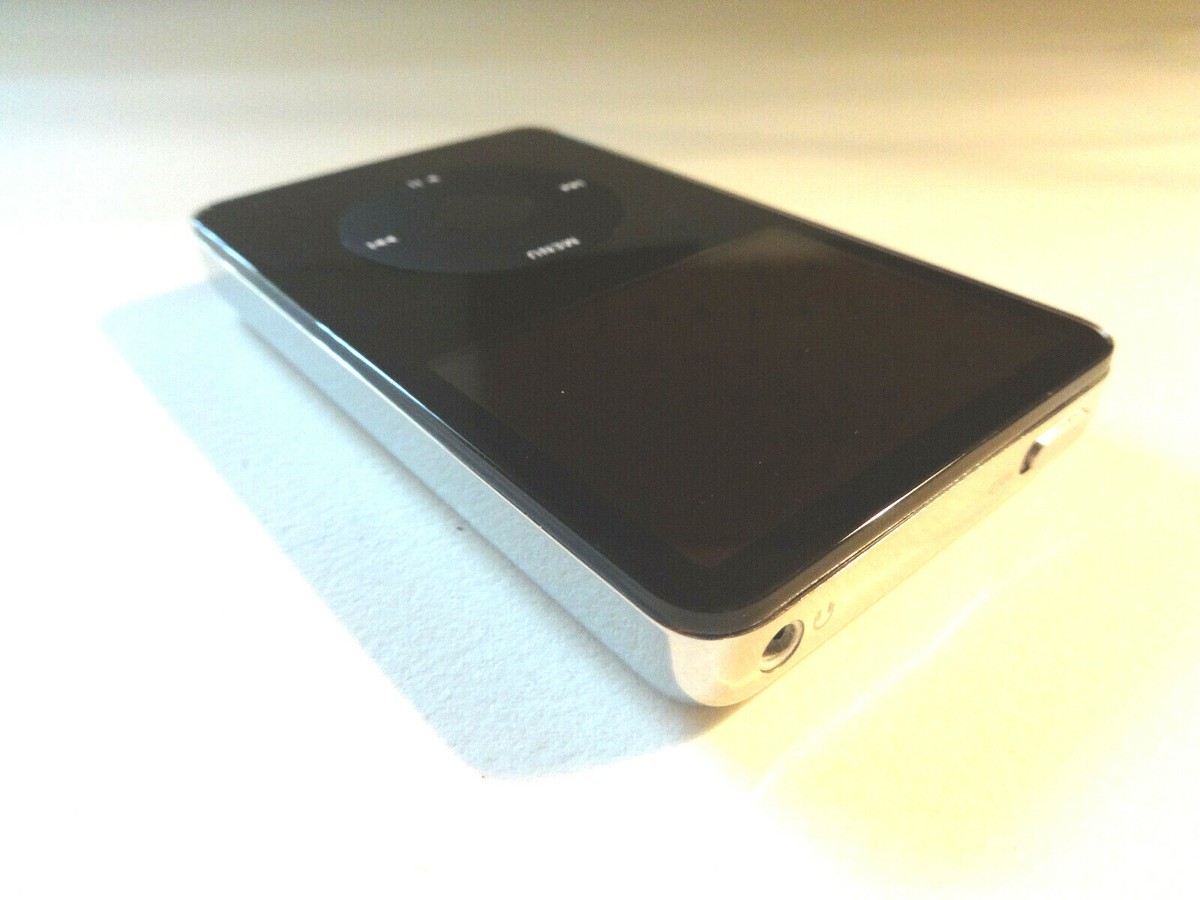 iPod classic 80GB ブラック （ジャンク） Thick 80GB Silver Chrome Backplate for Apple iPod Video 5th 5.5