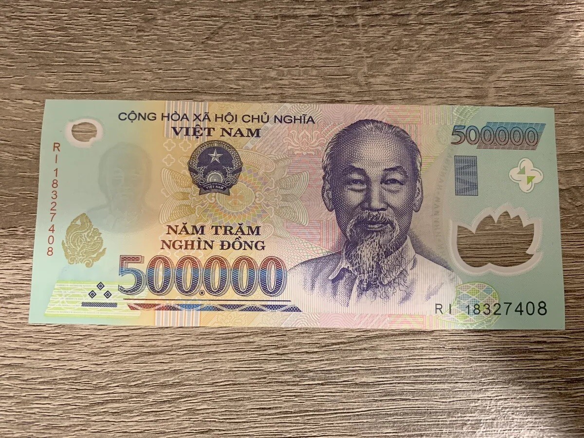 1,000,000 VIETNAM DONG Total. Cir 500000 X 2 Vnd Bills