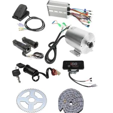 60V 2500W Brushless Electric Motor Controller Sprocket Kit Golf Cart E Bike Quad