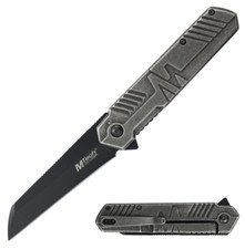 MTech Spring Assisted Folding Knife 3.25" 3Cr13MoV Steel Blade Stainless Handle