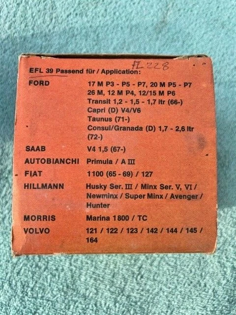 Vintage 1960's Ford Germany Taunus Transit Capri NOS Autolite Oil Filter EFL-39 - Image 2 of 4