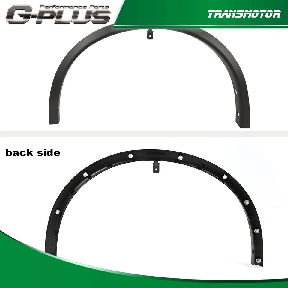 Комплект расширителей переднего крыла подходит для Nissan Rogue 2014-2020 годов выпуска левая и правая сторона текстурированные черные - Изображение 2 из 4